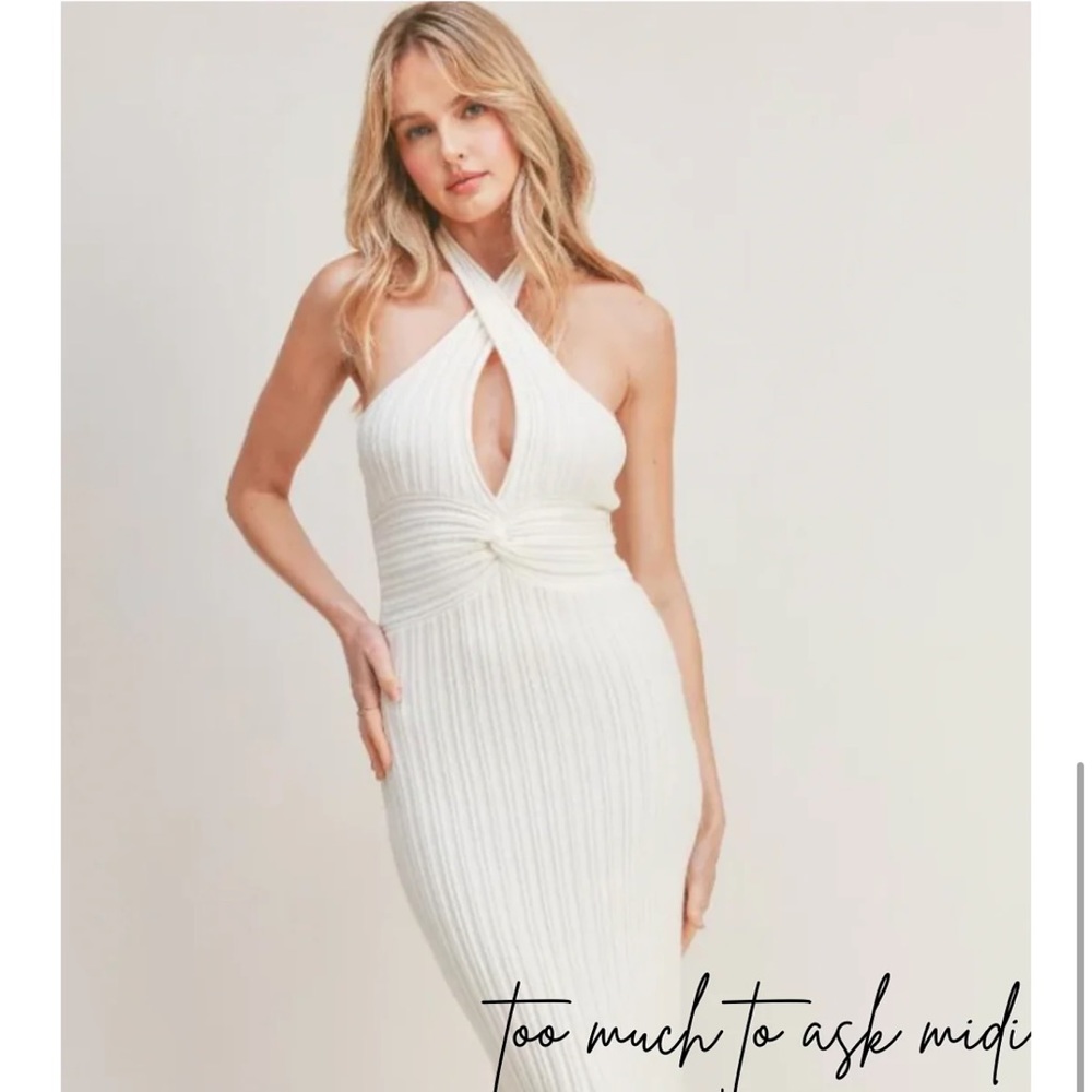 NWT LUSH HALTER DRESS